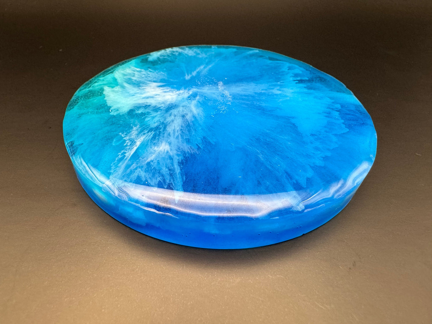 Coaster Epoxy Resin Ocean Beach Waves Singular