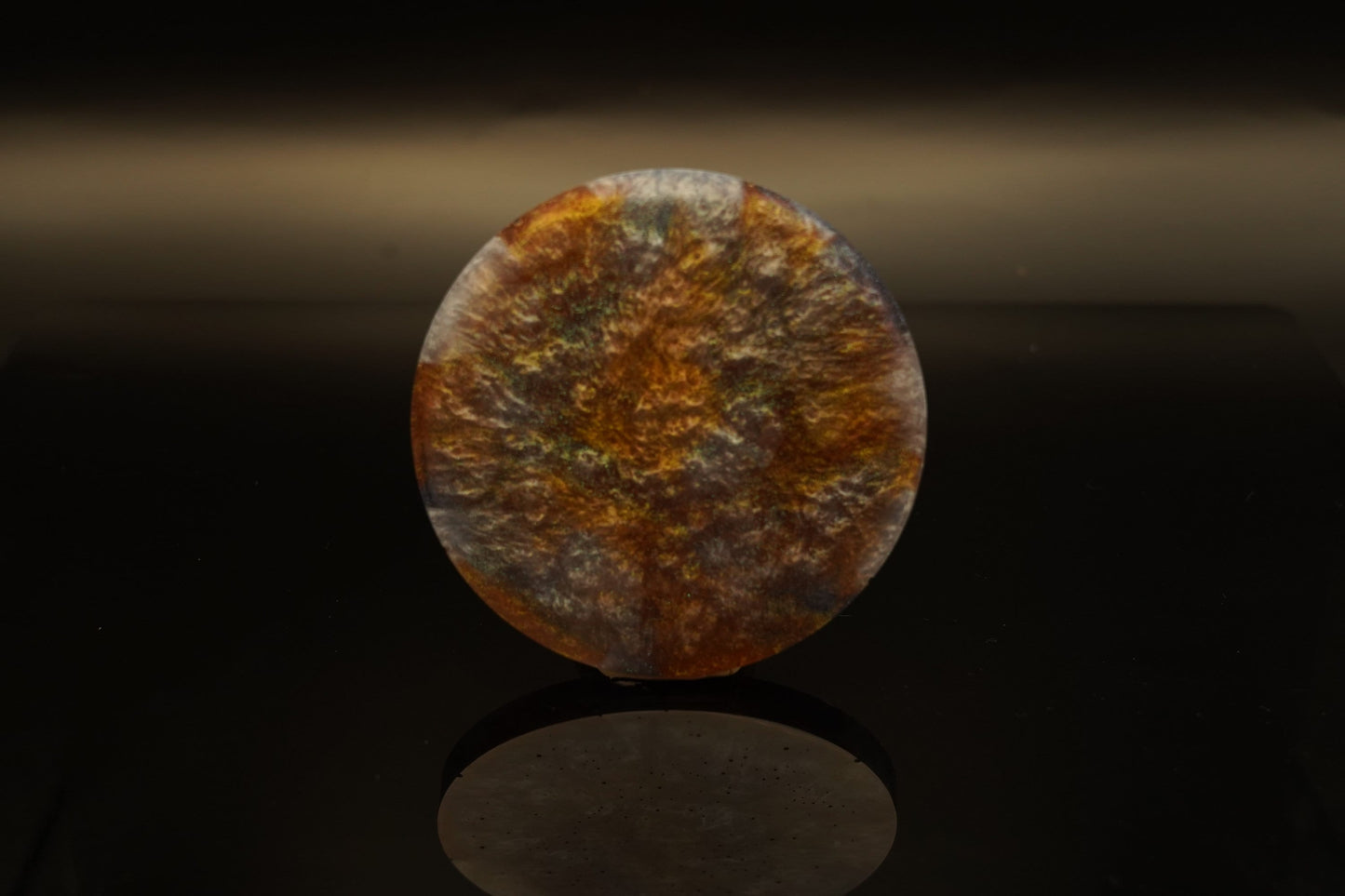 Coaster Epoxy Resin Swirled Marble Copper Grey Gold Green Glitter Multi-chrome Singular