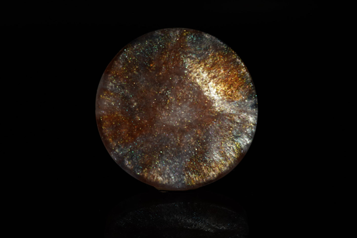 Coaster Epoxy Resin Swirled Marble Copper Grey Gold Green Glitter Multi-chrome Singular